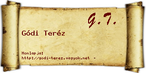 Gódi Teréz névjegykártya